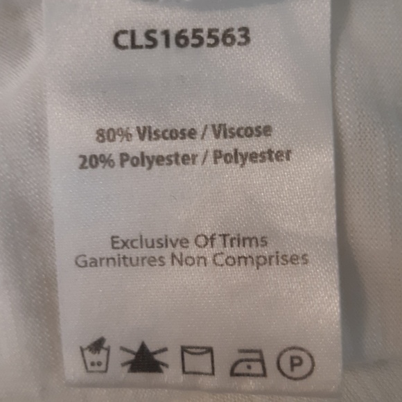 Maison Coupe White Luxury Cap Sleeve Tee - Picture 4 of 6